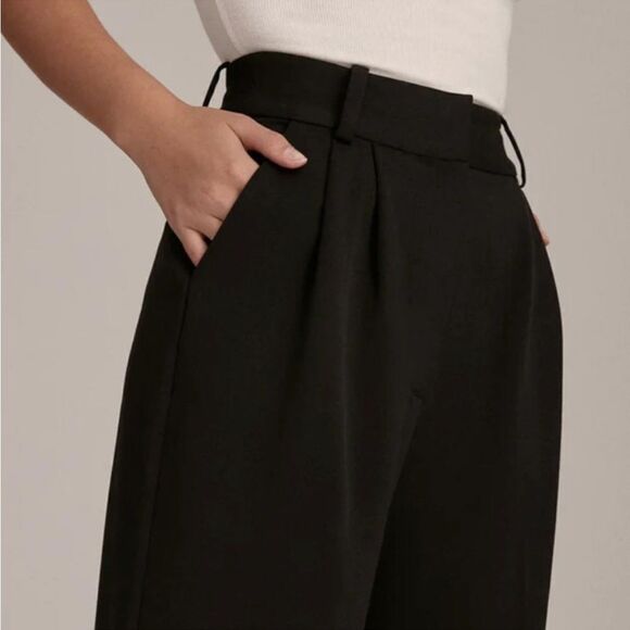 Favorite Daughter Womens The Favorite
Pants Black High Waist Wide Leg 16 NWT - Picture 3 of 8